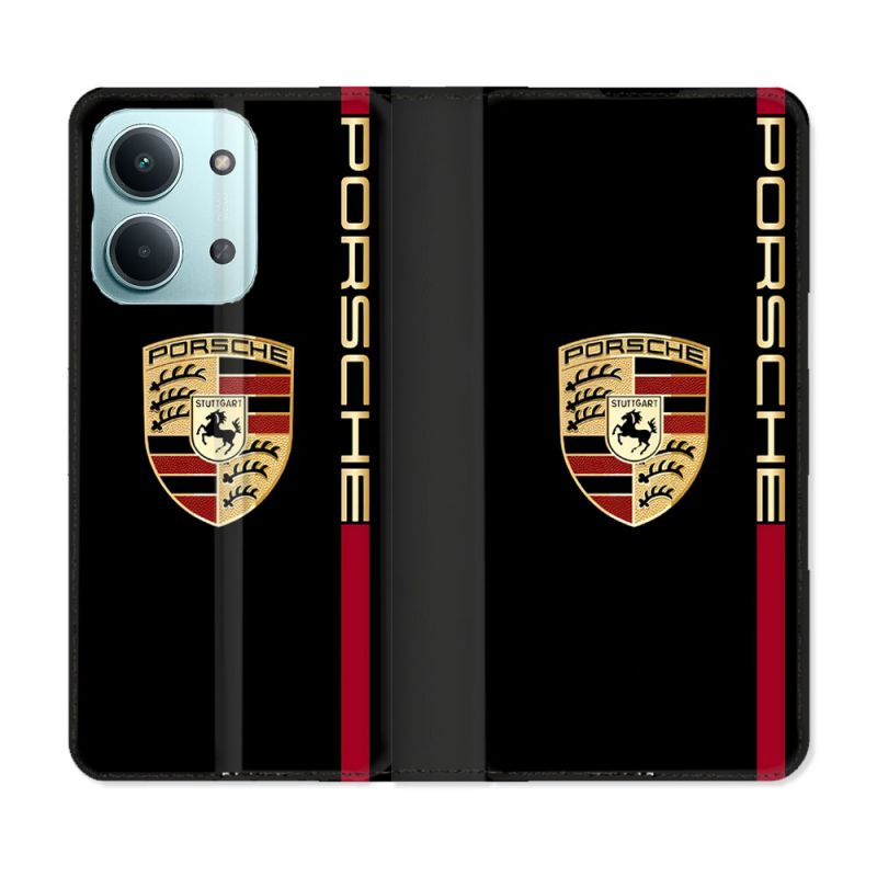 Housse Cuir Portefeuille Pour Xiaomi Redmi 17C 5G Porsche Line