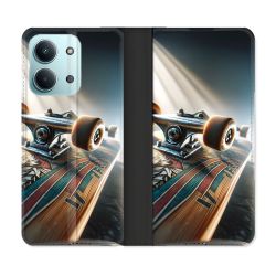 Housse Cuir Portefeuille Pour Xiaomi Redmi 17C 5G Planche Skate