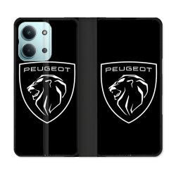 Housse Cuir Portefeuille Pour Xiaomi Redmi 17C 5G Peugeot