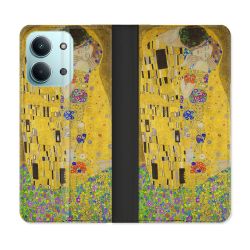 Housse Cuir Portefeuille Pour Xiaomi Redmi 17C 5G Peinture Le Baiser