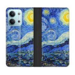 Housse Cuir Portefeuille Pour Xiaomi Redmi 17C 5G Peinture La nuit étoilée