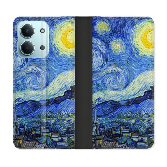 Housse Cuir Portefeuille Pour Xiaomi Redmi 17C 5G Peinture La nuit étoilée