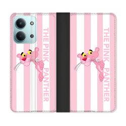 Housse Cuir Portefeuille Pour Xiaomi Redmi 17C 5G Panthere Rose