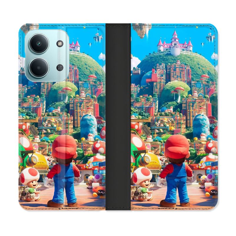Housse Cuir Portefeuille Pour Xiaomi Redmi 17C 5G Nintendo World