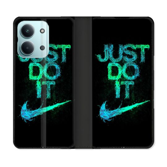 Housse Cuir Portefeuille Pour Xiaomi Redmi 17C 5G Nike Just Do It
