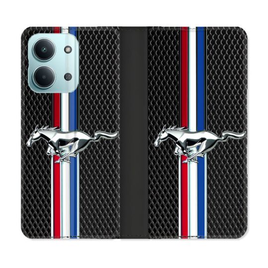 Housse Cuir Portefeuille Pour Xiaomi Redmi 17C 5G Mustang