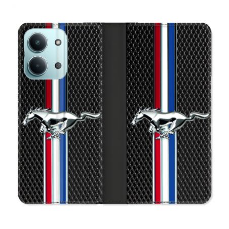 Housse Cuir Portefeuille Pour Xiaomi Redmi 17C 5G Mustang