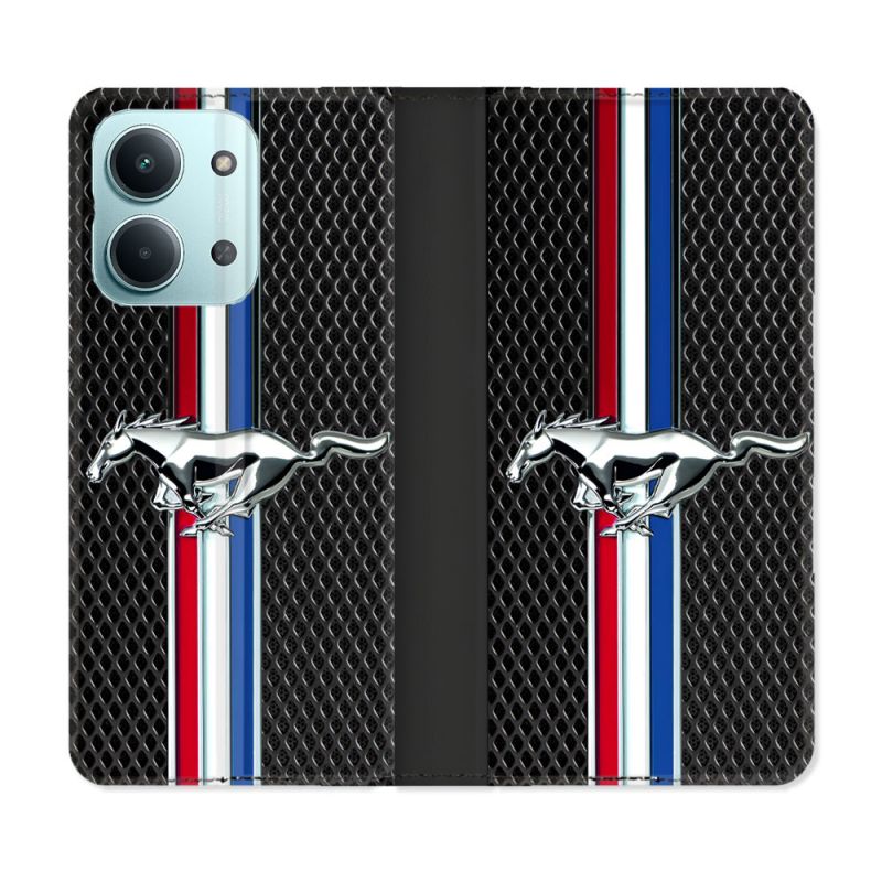 Housse Cuir Portefeuille Pour Xiaomi Redmi 17C 5G Mustang
