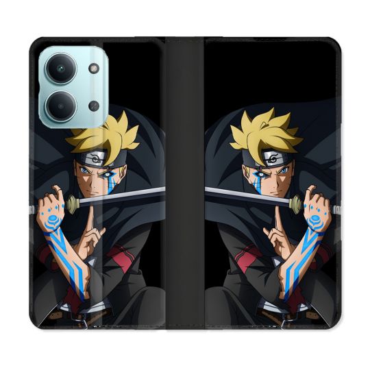 Housse Cuir Portefeuille Pour Xiaomi Redmi 17C 5G Manga Boruto Tatouage