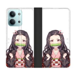 Housse Cuir Portefeuille Pour Xiaomi Redmi 17C 5G Manga Demon Slayer Nezuko
