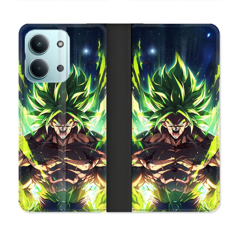 Housse Cuir Portefeuille Pour Xiaomi Redmi 17C 5G Manga Dragon Ball Broly