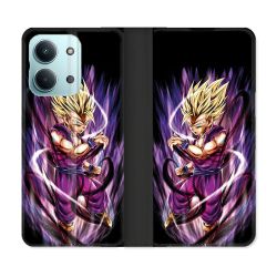 Housse Cuir Portefeuille Pour Xiaomi Redmi 17C 5G Manga Dragon Ball Sangohan Violet