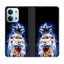Housse Cuir Portefeuille Pour Xiaomi Redmi 17C 5G Manga Dragon Ball Sangoku Noir