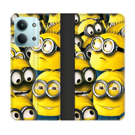 Housse Cuir Portefeuille Pour Xiaomi Redmi 17C 5G Minions Groupe