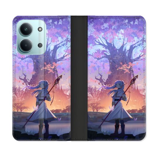 Housse Cuir Portefeuille Pour Xiaomi Redmi 17C 5G Manga Frieren