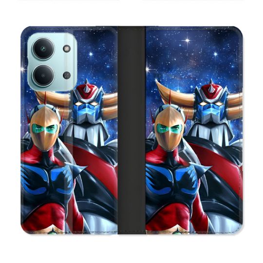 Housse Cuir Portefeuille Pour Xiaomi Redmi 17C 5G Manga Goldorak