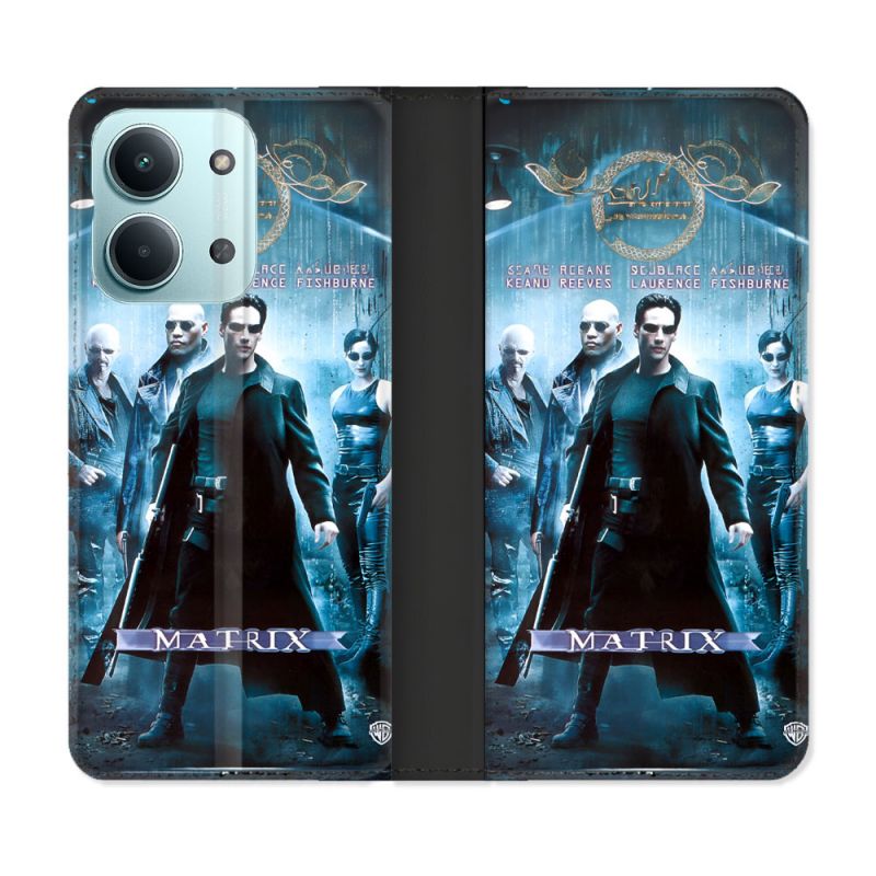 Housse Cuir Portefeuille Pour Xiaomi Redmi 17C 5G Matrix Affiche