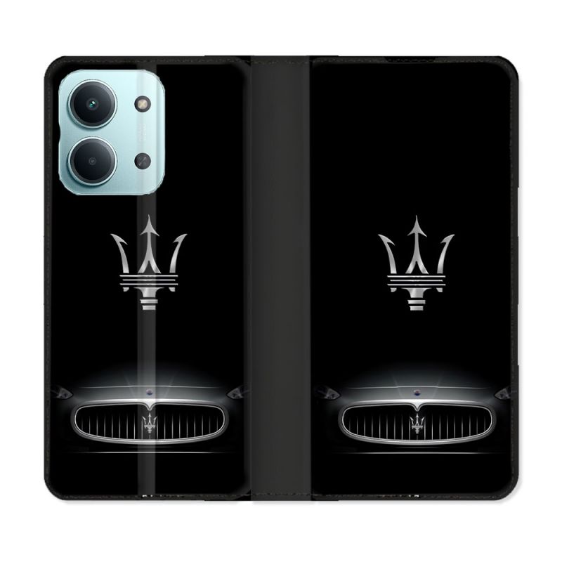 Housse Cuir Portefeuille Pour Xiaomi Redmi 17C 5G Maserati