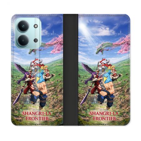 Housse Cuir Portefeuille Pour Xiaomi Redmi 17C 5G Manga Shangri La Frontier Affiche