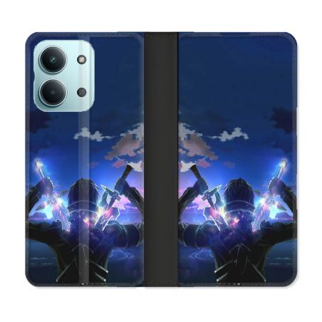 Housse Cuir Portefeuille Pour Xiaomi Redmi 17C 5G Manga SAO sword Art Online Epee