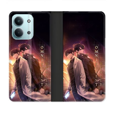 Housse Cuir Portefeuille Pour Xiaomi Redmi 17C 5G Manga Lecteur Omniscient Affiche