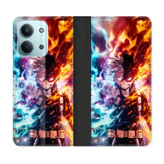 Housse Cuir Portefeuille Pour Xiaomi Redmi 17C 5G Manga My Hero Academia Shoto Portrait