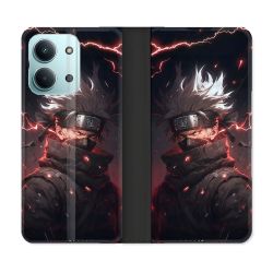 Housse Cuir Portefeuille Pour Xiaomi Redmi 17C 5G Manga Naruto Kakashi Dark