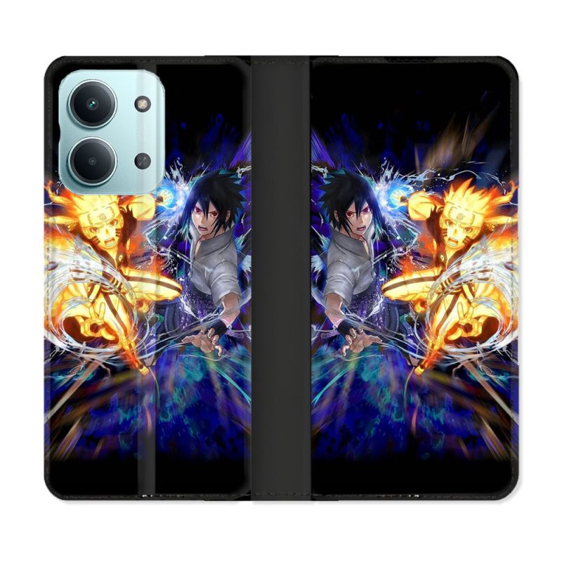Housse Cuir Portefeuille Pour Xiaomi Redmi 17C 5G Manga Naruto VS