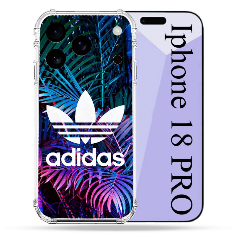 Coque Renforcée Pour Iphone 18 Pro Adidas Palmier