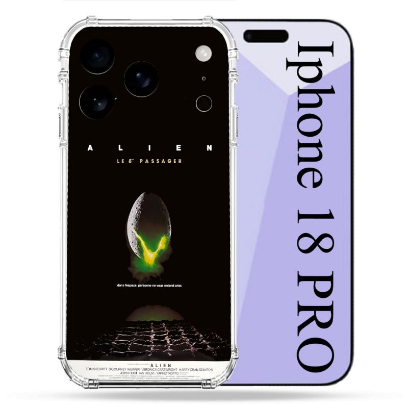 Coque Renforcée Pour Iphone 18 Pro Alien Affiche