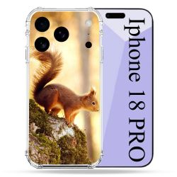 Coque Renforcée Pour Iphone 18 Pro Animal Ecureuil Bois