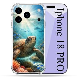 Coque Renforcée Pour Iphone 18 Pro Animal Tortue Marine