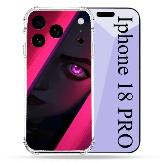 Coque Renforcée Pour Iphone 18 Pro Arcane Jinx Rose