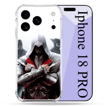 Coque Renforcée Pour Iphone 18 Pro Assassin Creed Mask