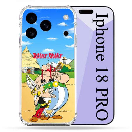 Coque Renforcée Pour Iphone 18 Pro Astérix Obélix Color