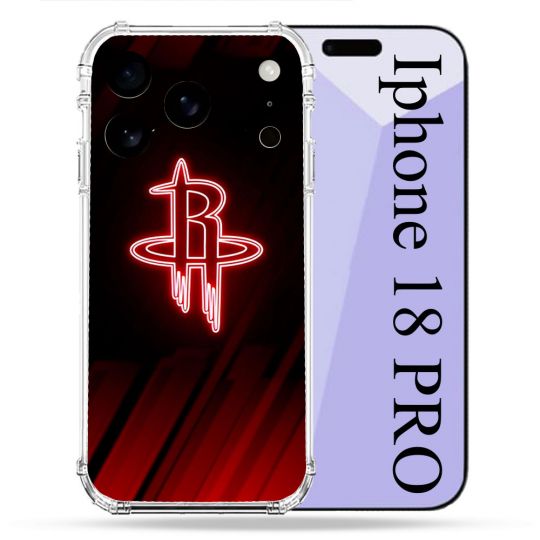 Coque Renforcée Pour Iphone 18 Pro Basket Houston Rockets