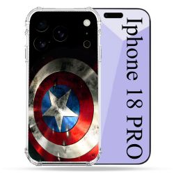 Coque Renforcée Pour Iphone 18 Pro Captain America Bouclier