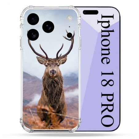 Coque Renforcée Pour Iphone 18 Pro Chasse Chevreuil Montagne