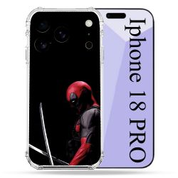 Coque Renforcée Pour Iphone 18 Pro Deadpool Epee