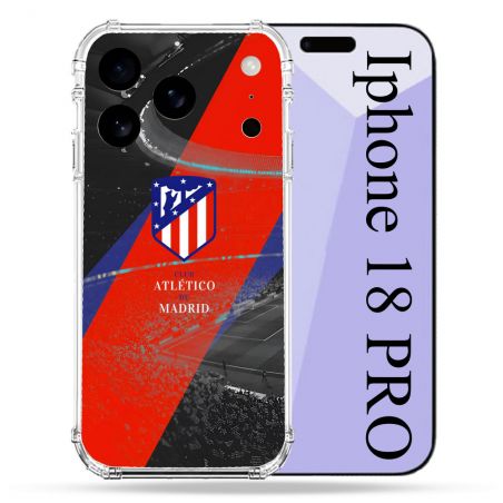 Coque Renforcée Pour Iphone 18 Pro Foot Athletico Madrid