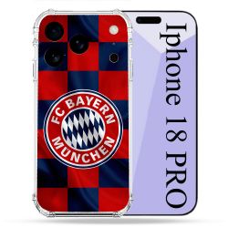 Coque Renforcée Pour Iphone 18 Pro Foot Bayern Munich Carreaux