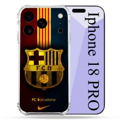 Coque Renforcée Pour Iphone 18 Pro Foot FC Barcelone Vintage