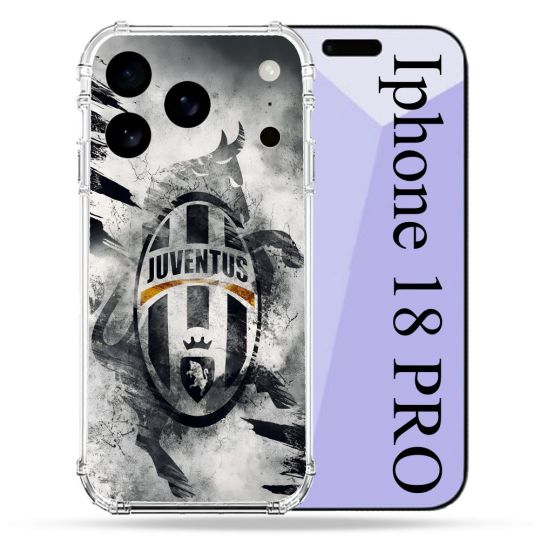 Coque Renforcée Pour Iphone 18 Pro Foot Juventus Turin