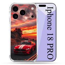 Coque Renforcée Pour Iphone 18 Pro Ford Mustang GT500 Rouge