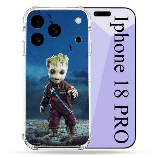Coque Renforcée Pour Iphone 18 Pro Groot Bleu