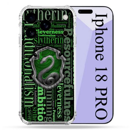 Coque Renforcée Pour Iphone 18 Pro Harry Potter Serpentar