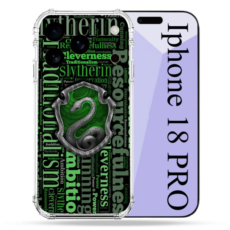 Coque Renforcée Pour Iphone 18 Pro Harry Potter Serpentar