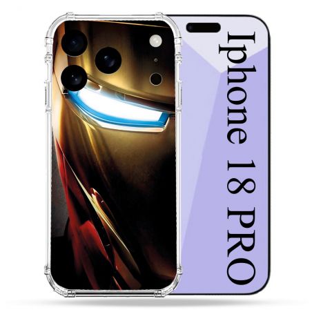 Coque Renforcée Pour Iphone 18 Pro Iron Man Casque
