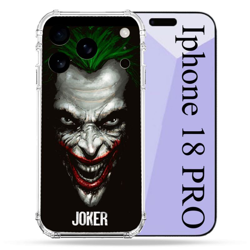 Coque Renforcée Pour Iphone 18 Pro Joker Noir