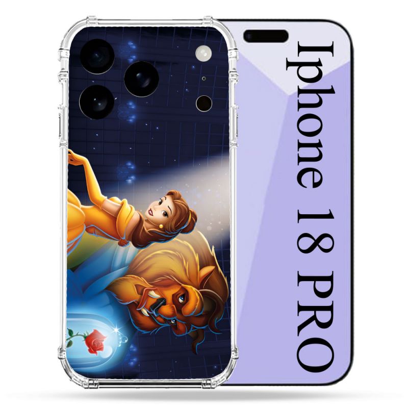 Coque Renforcée Pour Iphone 18 Pro La Belle et La Bête